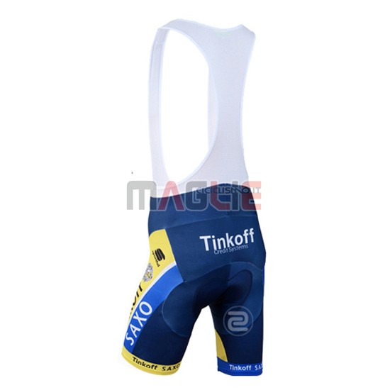 Maglia Saxo Bank manica corta 2015 arancione e bianco