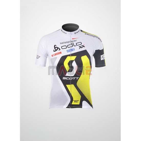 Maglia Scott manica corta 2012 bianco e giallo