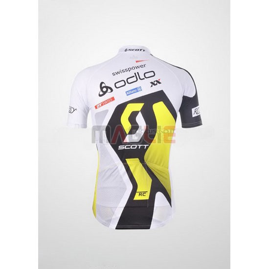 Maglia Scott manica corta 2012 bianco e giallo