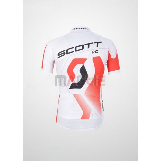 Maglia Scott manica corta 2012 bianco e rosso