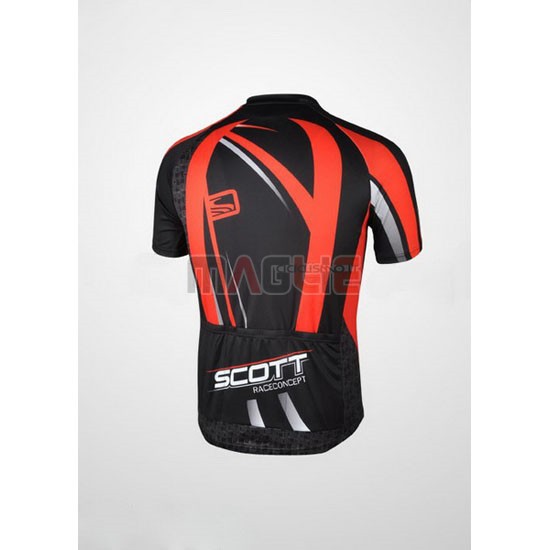 Maglia Scott manica corta 2012 rosso e nero
