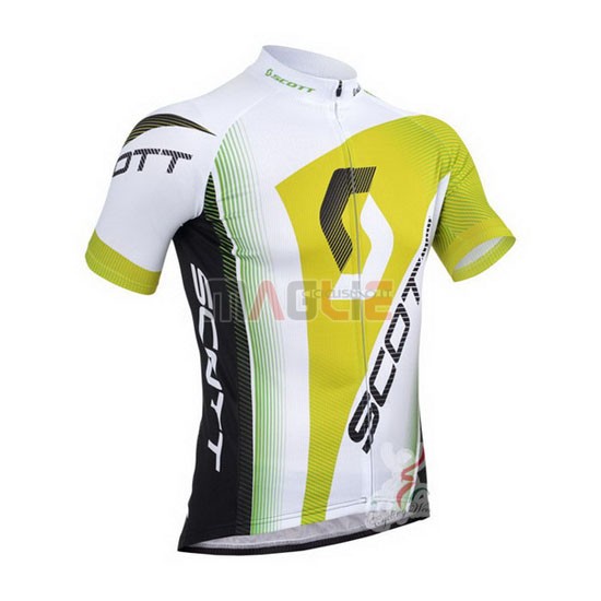 Maglia Scott manica corta 2013 bianco e giallo