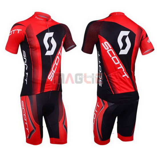 Maglia Scott manica corta 2013 nero e rosso