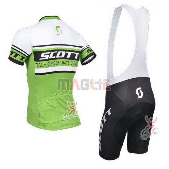 Maglia Scott manica corta 2014 bianco e verde