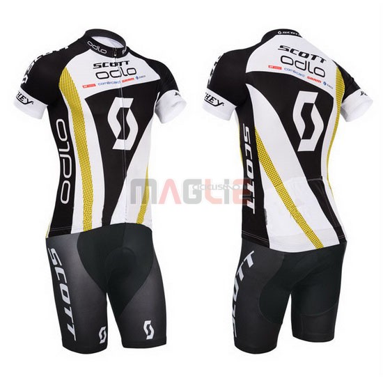 Maglia Scott manica corta 2014 nero e bianco