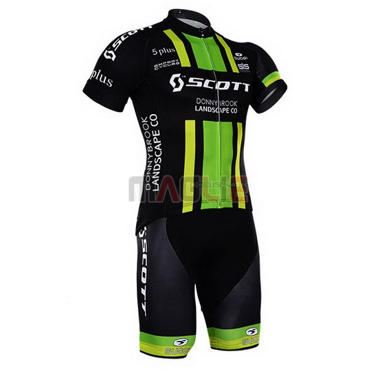 Maglia Scott manica corta 2016 verde e nero