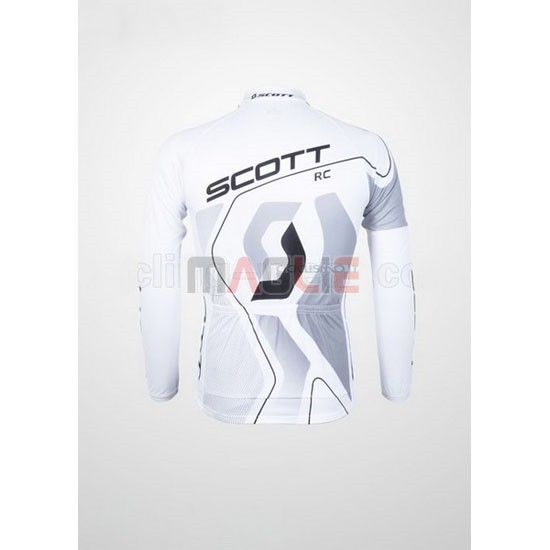Maglia Scott manica lunga 2012 bianco e nero