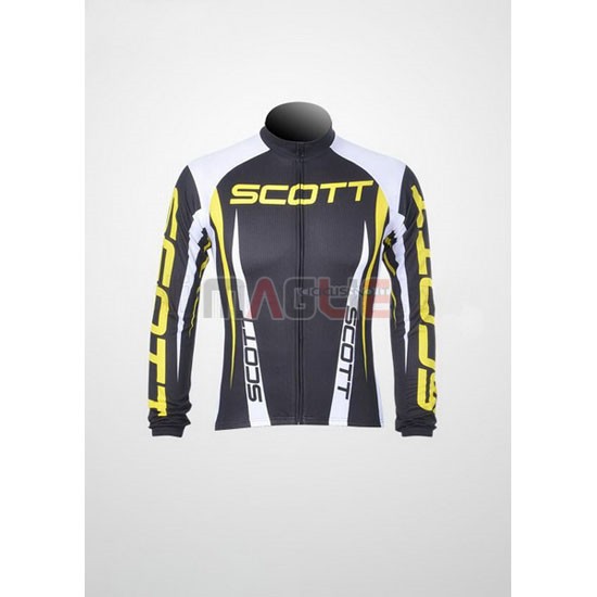 Maglia Scott manica lunga 2012 giallo e bianco
