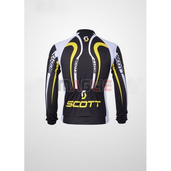 Maglia Scott manica lunga 2012 giallo e bianco