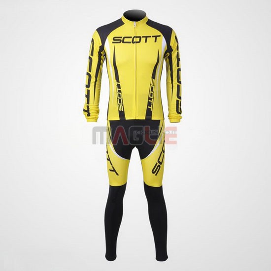 Maglia Scott manica lunga 2012 nero e giallo