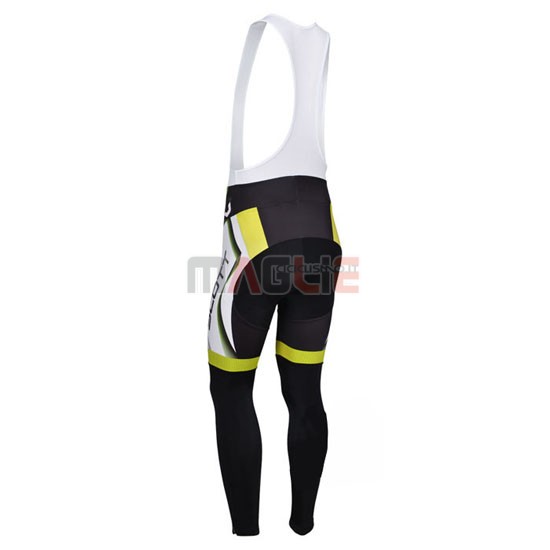 Maglia Scott manica lunga 2013 bianco e giallo