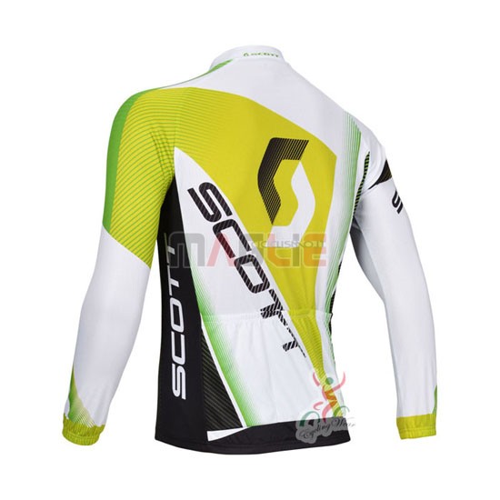 Maglia Scott manica lunga 2013 bianco e giallo