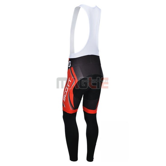 Maglia Scott manica lunga 2013 nero e rosso