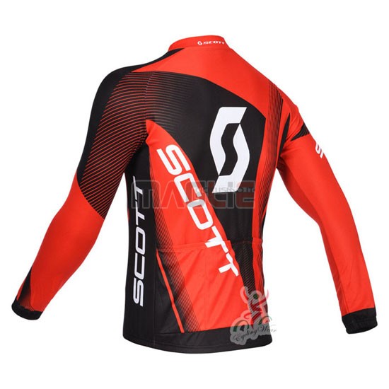 Maglia Scott manica lunga 2013 nero e rosso