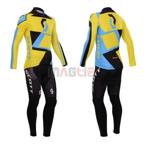 Maglia Scott manica lunga 2014 giallo e nero