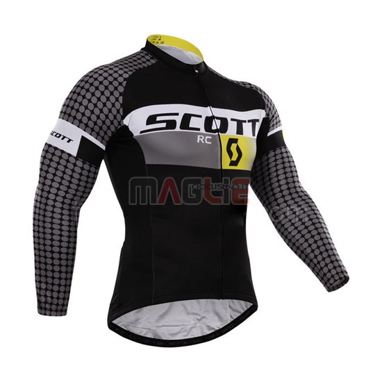 Maglia Scott manica lunga 2015 bianco e nero