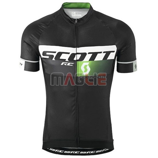 Maglia Scott manica corta 2015 nero e verde