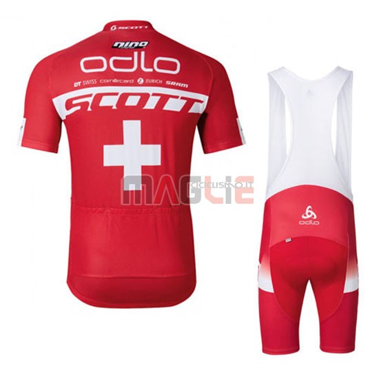 Maglia Scott manica corta 2016 bianco e rosso - Clicca l'immagine per chiudere