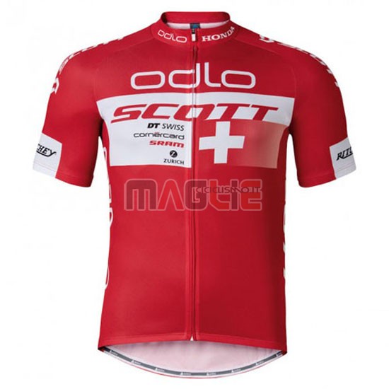 Maglia Scott manica corta 2016 bianco e rosso - Clicca l'immagine per chiudere