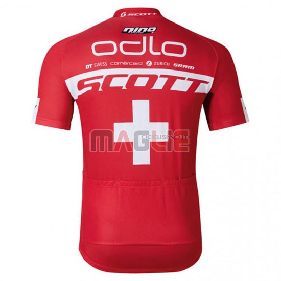 Maglia Scott manica corta 2016 bianco e rosso - Clicca l'immagine per chiudere