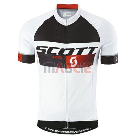 Maglia Scott manica corta 2016 bianco nero