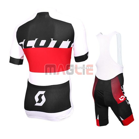 Maglia Scott manica corta 2016 bianco rosso