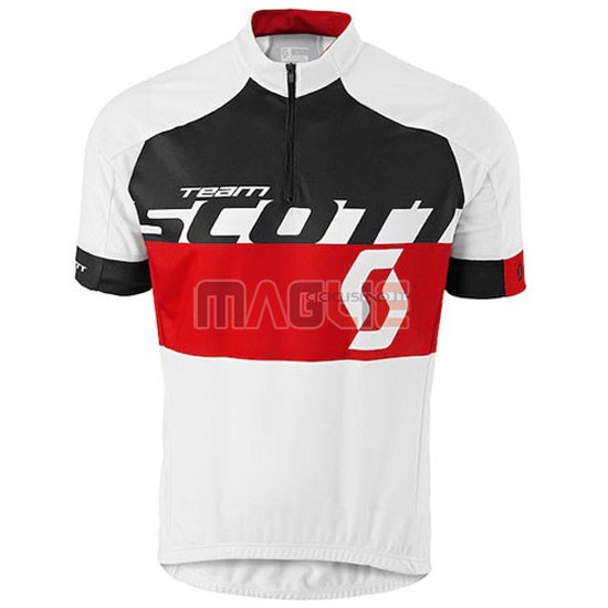 Maglia Scott manica corta 2016 bianco rosso - Clicca l'immagine per chiudere