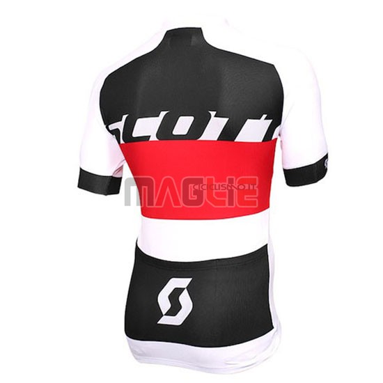 Maglia Scott manica corta 2016 bianco rosso