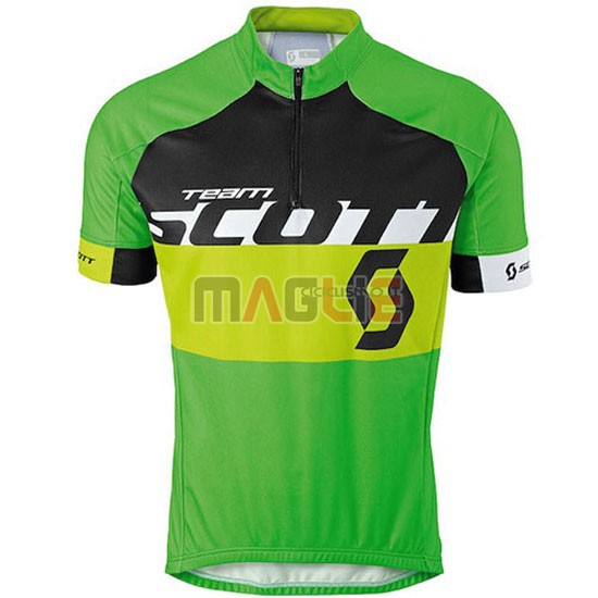 Maglia Scott manica corta 2016 giallo e verde