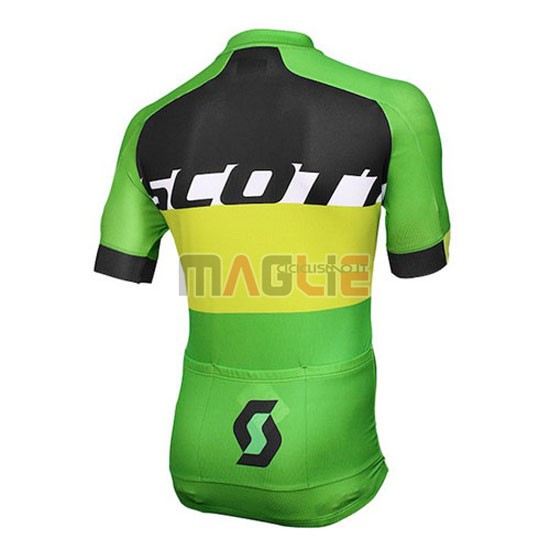 Maglia Scott manica corta 2016 giallo e verde