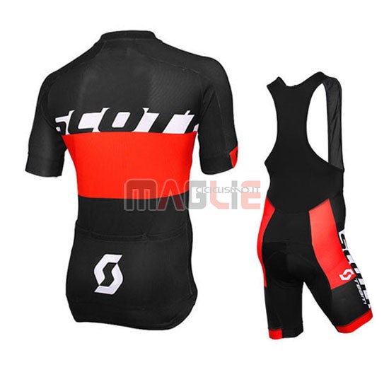 Maglia Scott manica corta 2016 nero e rosso