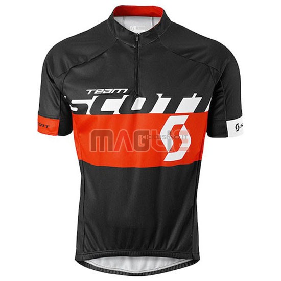 Maglia Scott manica corta 2016 nero e rosso