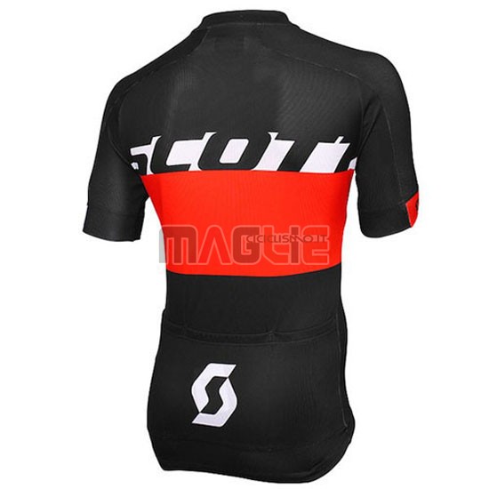 Maglia Scott manica corta 2016 nero e rosso