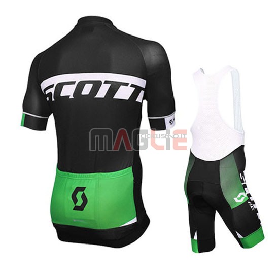 Maglia Scott manica corta 2016 nero e verde