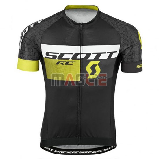 Maglia Scott manica corta 2016 nero giallo