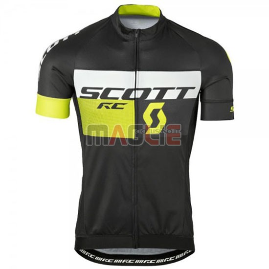 Maglia Scott manica corta 2016 verde e nero