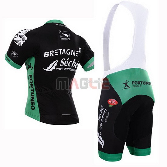 Maglia Seche manica corta 2015 nero e verde