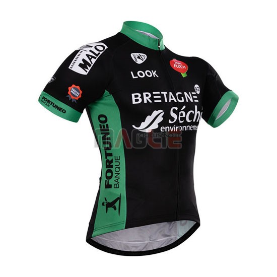 Maglia Seche manica corta 2015 nero e verde