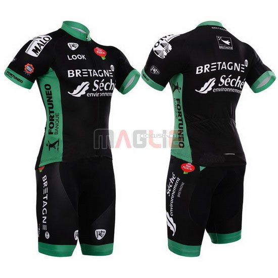 Maglia Seche manica corta 2015 nero e verde