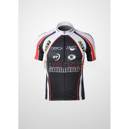 Maglia Shimano manica corta 2010 bianco e nero