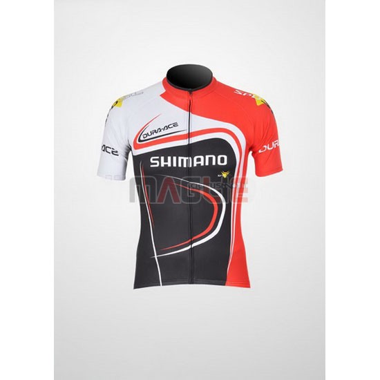 Maglia Shimano manica corta 2011 rosso e nero