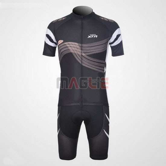 Maglia Shimano manica corta 2012 nero e arancione