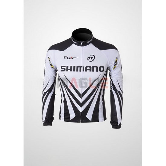 Maglia Shimano manica lunga 2010 bianco e nero - Clicca l'immagine per chiudere