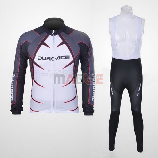 Maglia Shimano manica lunga 2011 bianco e nero