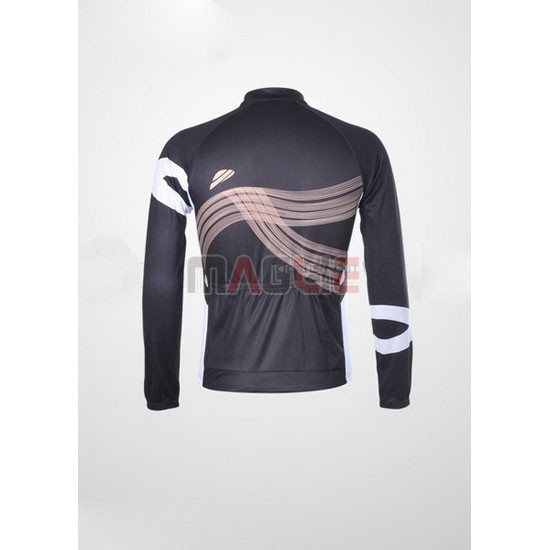 Maglia Shimano manica lunga 2012 nero e arancione