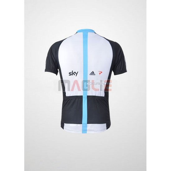 Maglia Sky manica corta 2011 nero e celeste