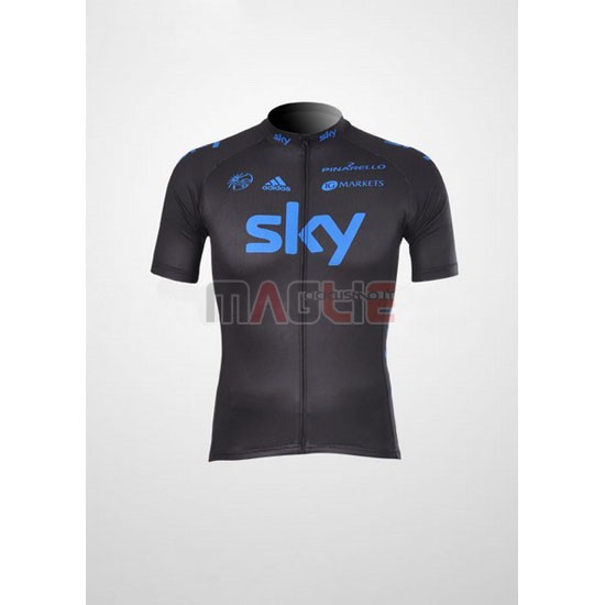 Maglia Sky manica corta 2012 nero e blu