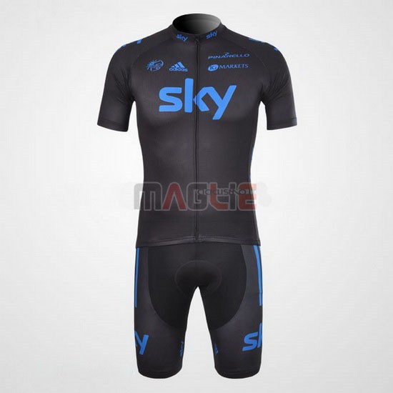 Maglia Sky manica corta 2012 nero e blu