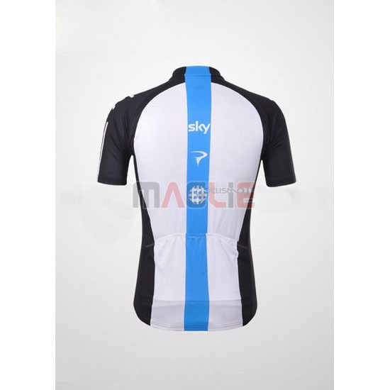 Maglia Sky manica corta 2012 nero e celeste