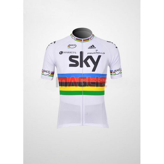 Maglia Sky manica corta 2012 rosso e bianco